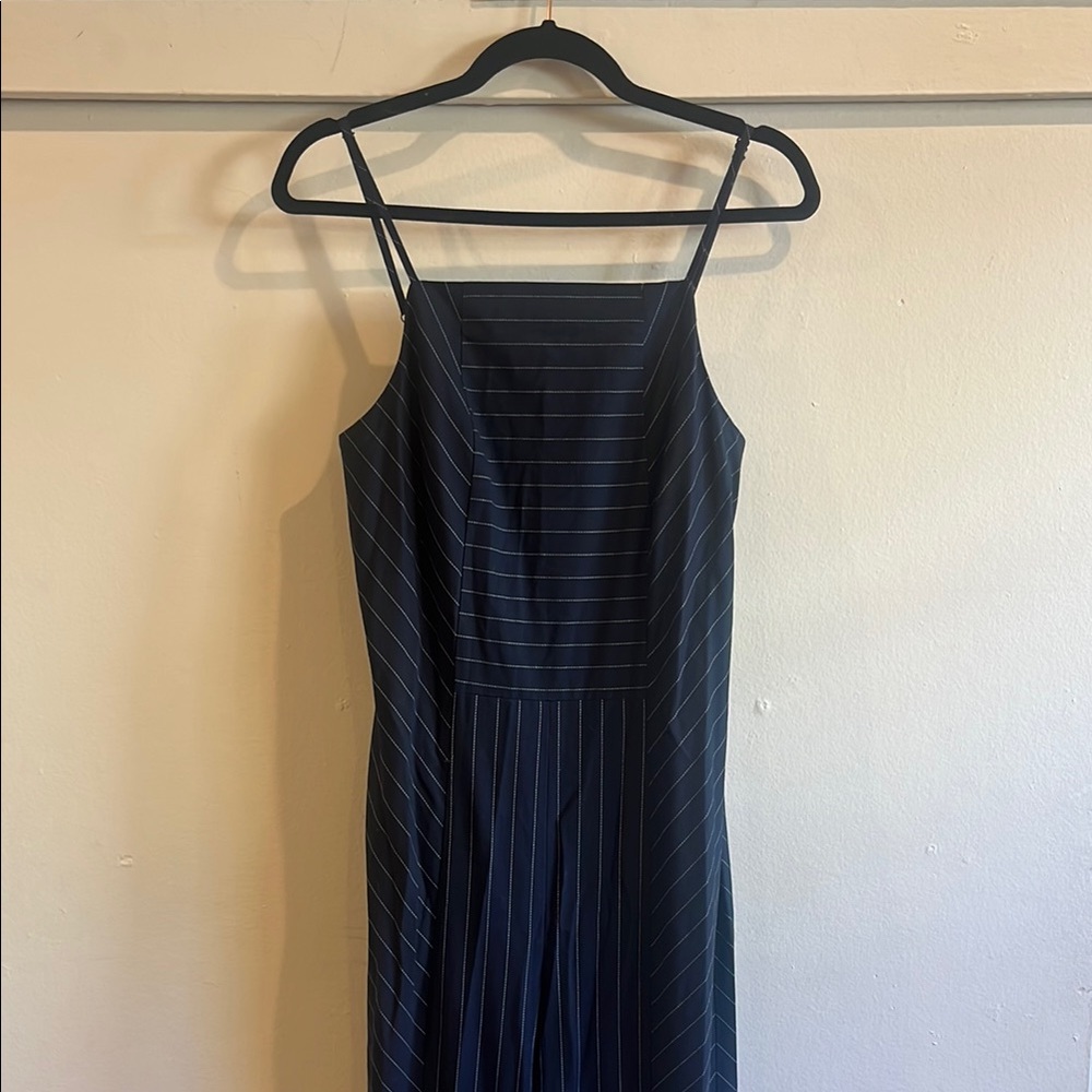 Navy Striped Jumpsuit